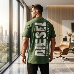 تیشرت مردانه DIESEL پنبه سوپر نخ 30 باکسی در 5 رنگ