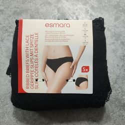 شورت فانتزی گیپور زنانه 5 عددی برند اسمارا مدل مشکی 493817