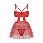 ست سه تیکه فنردار دامنی کد 2092