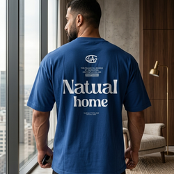تیشرت مردانه Natual home پنبه سوپر نخ 30 باکسی در 5 رنگ