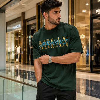 تیشرت مردانه باکسی MILAN  پنبه سوپر نخ 30 در 4 رنگ