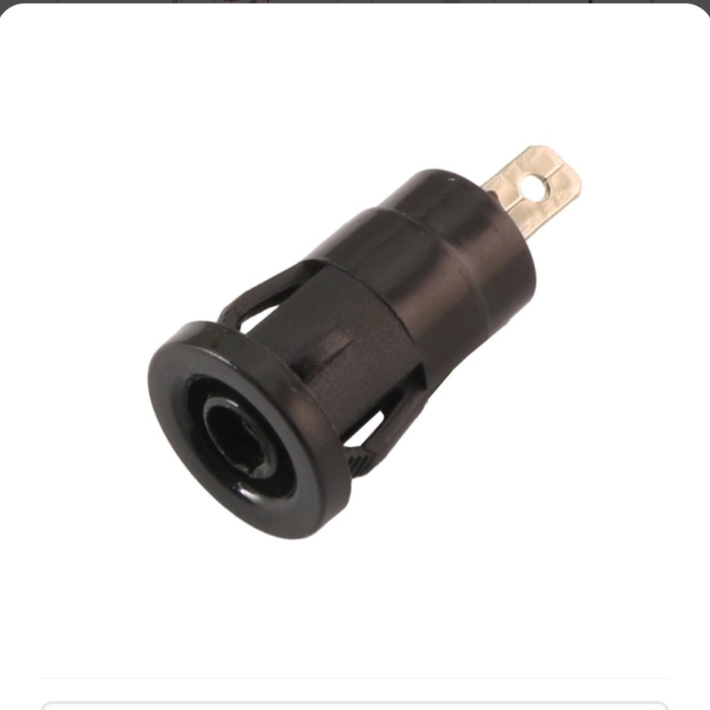 فیش موزی مادگی سوکتی ولتاژ بالا 4mm مشکی