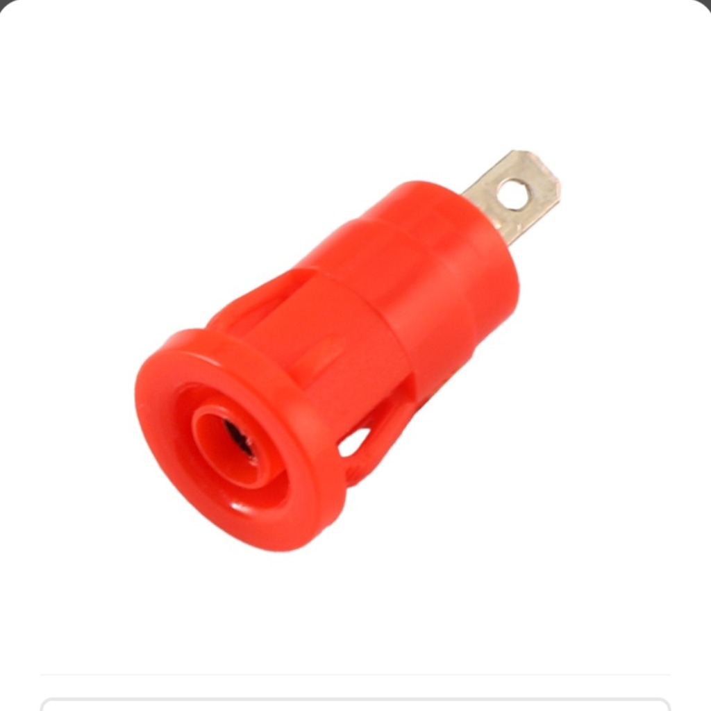 فیش موزی مادگی سوکتی ولتاژ بالا 4mm قرمز