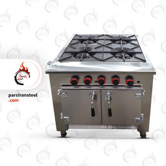 اجاق گاز 4شعله فردار صنعتی