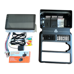 پک کامل مانیتور 9 اینچ پراید صبا داشبورد قدیم با دوربین