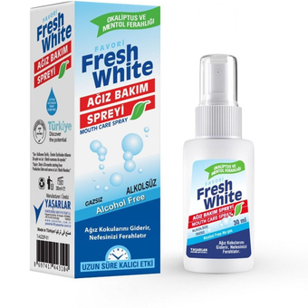 اسپری خوشبو کننده دهان فرش وایت FRESH WHITE MOUTH CARE SPRAY حجم40ml اصل