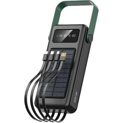 پاوربانک سولار گرین لاین مدل Solar Max ظرفیت 30000 میلی‌آمپر ساعت