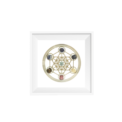 تابلو متاترون با سنگ های هفت چاکرا