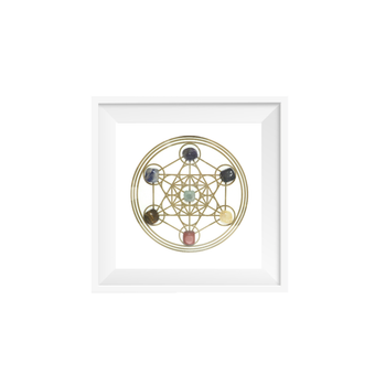 تابلو متاترون با سنگ های هفت چاکرا