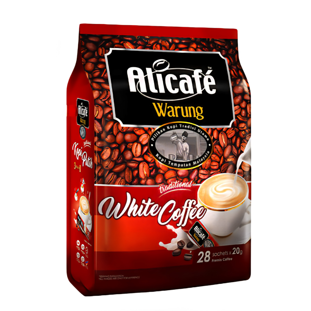 قهوه فوری وارونگ علی کافه Alicafe Warung مدل قهوه سفید White Coffee20 ( بسته 28 عددی )