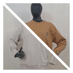 بلوز گلدوزی‌شده دورس لاکرا پنبه ماه‌نگار | 8 رنگ جذاب و ارسال سراسر ایران