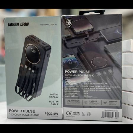 پاوربانک Green Lion مدل PX12 (Power Pulse) ظرفیت 20,000mAh