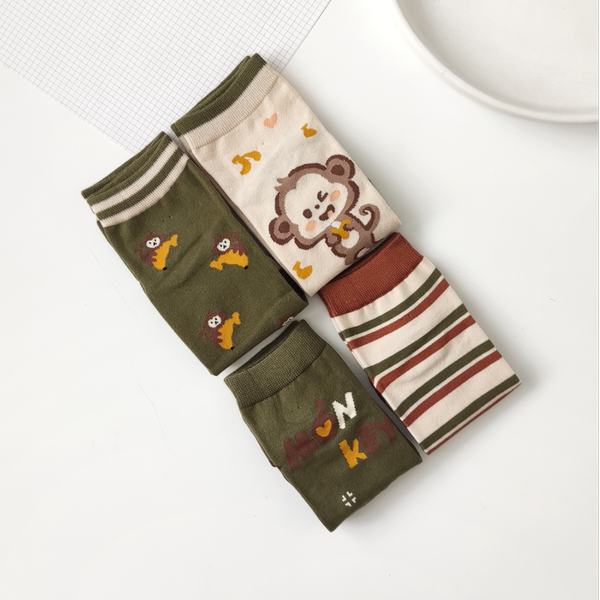 جوراب مچی طرح میمون