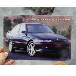 تابلو فلزی وینتیج 20*30 طرح ماشین 3