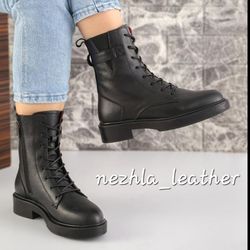 نیم بوت تمام چرم اسپرت بندی کد 503