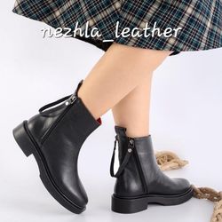 نیم بوت تمام چرم کد 860