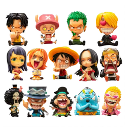 فیگور مدل شخصیت های انیمه وان پیس مجموعه 13 عددی طرح One-piece anime لوفی و زورو و دوستان