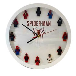 ساعت دیواری مدل لگویی اسپایدرمن Spider man کد 0000