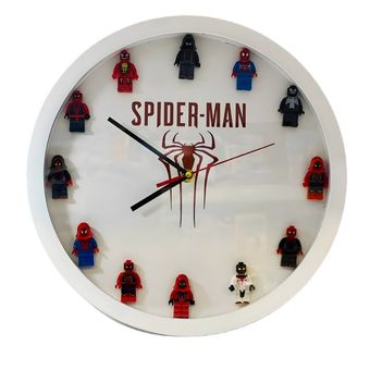 ساعت دیواری مدل لگویی اسپایدرمن Spider man کد 0000