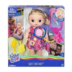 عروسک دختر مدل  بیبی الایو مریض Baby Alive سخنگو با قابلیت گریه کردن ارتفاع: 40 سانتی متر