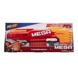 اسباب بازی اورجینال تفنگ نرف طرح پوکه پران کد 9894 nerf mega twinshock