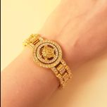 دستبند طلایی تاج طلایی شیر