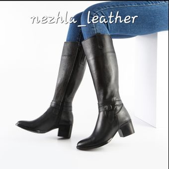 بوت بلند تمام چرم کد 604