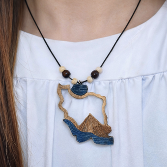 گردنبند چوبی طبیعی ایران