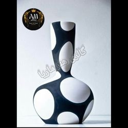 گلدان سفالی مینیمال طرح هندسی