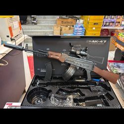 تفنگ تیر ژله ای کلاش AK47 دو خشاب حرفه ای کیفیت بالا