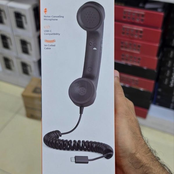 گوشی کلاسیک رومیزی پرودو (Porodo) مدل PD569BK با کانکتور Type-C 📞