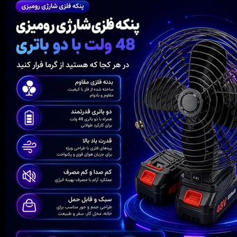 پنکه فلزی شارژی رونیزی