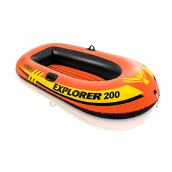 اسباب بازی مدل قایق explorer 200 ـ2 نفره بدون پارو و تلنبه برند اینتکس Intex کد 58330 تحمل وزن 95 کیلو