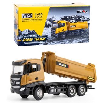 ماکت ماشین کامیون کمپرسی دامپ تراک Dump Truck برند هوینا مقیاس 1.50 کد 1718