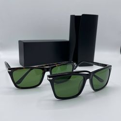 عینک آفتابی مربعی پرسول مدل Po3222S رنگ مشکی