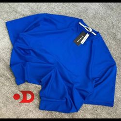 تیشرت لش بیسیک آبی ایتالیایی مردانه پارچه ماکان گرم بالا