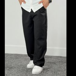 شلوار بگ پارچه ای مازراتی مردانه | قد 110 سانت