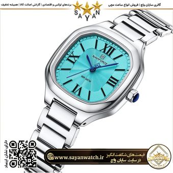ساعت مچی زنانه نیوی فورس مدل 5042 نقره ای آبی