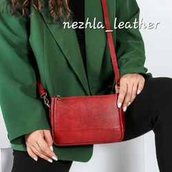 کیف تمام چرم زنانه مدل نورا