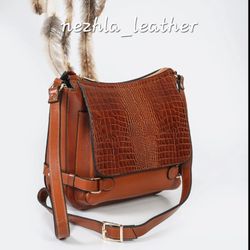 کیف تمام چرم زنانه مدل درنا