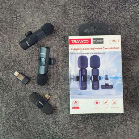 میکروفون دوقلوی دوکاربره برند ترانیو Tranyoo مدل MC19