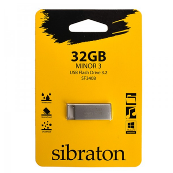 فلش سیبراتون (Sibraton) مدل 32GB SF3408 USB3.2 Minor 3 نقره ای