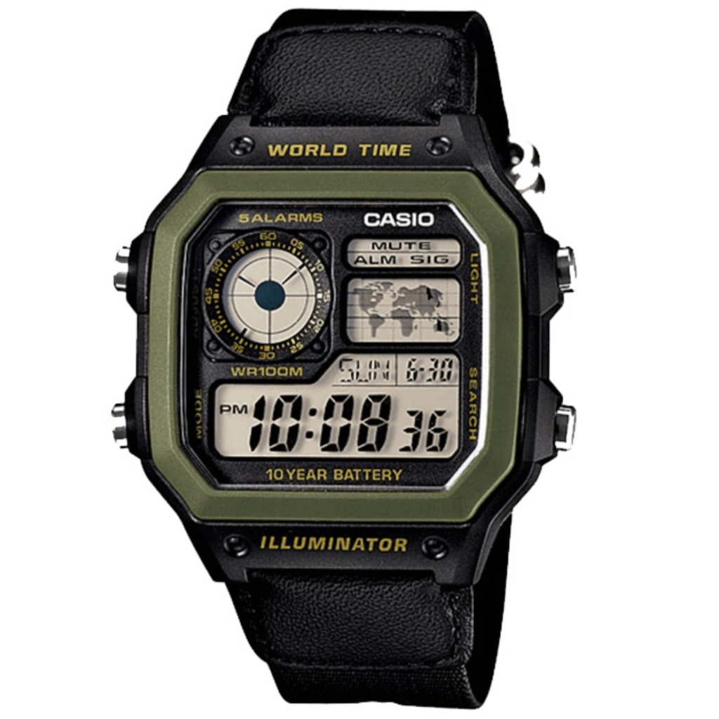 ساعت مچی کاسیو دیجیتال CASIO AE-1200WHB-1B