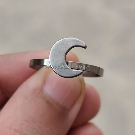 انگشتر دخترانه طرح ماه