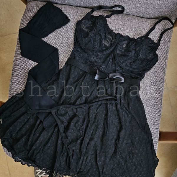 لباس خواب فانتزی جورابدار کد 6106