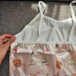 تاپ و شورتک ساتن طرح تدی