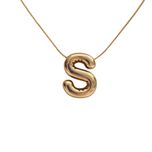 گردنبند مردانه طرح حرف S کد h06