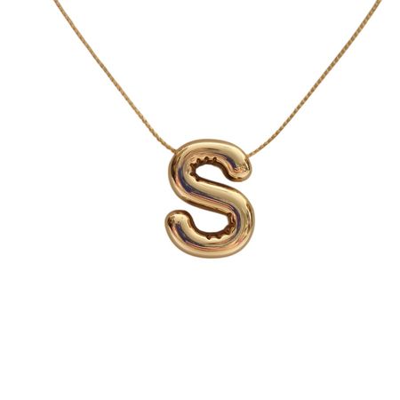 گردنبند مردانه طرح حرف S کد h06