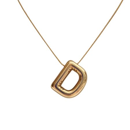 گردنبند مردانه طرح حرف D کد h013