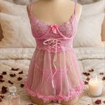 لباس خواب فانتزی فنردار کد 4251
